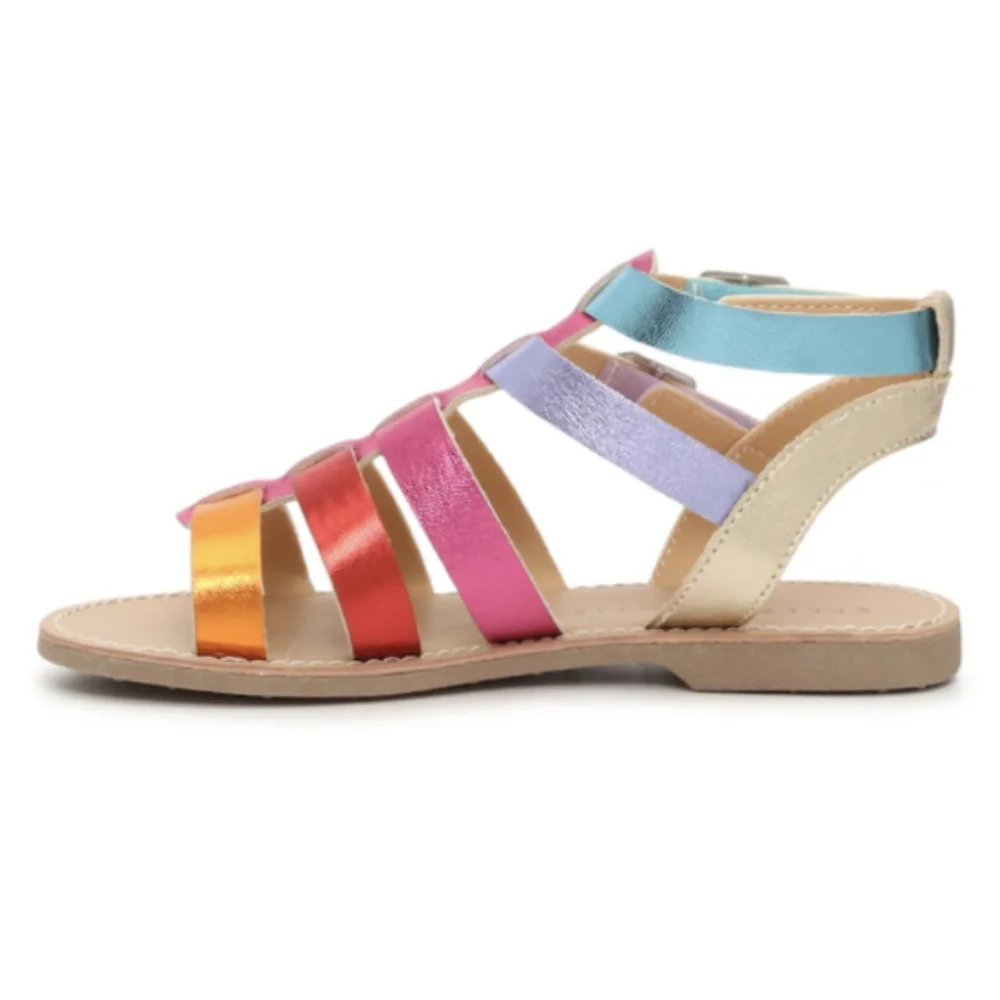 NIB Kelly & Katie Chloe Gladiator Rainbow Sandal Kids Size 1